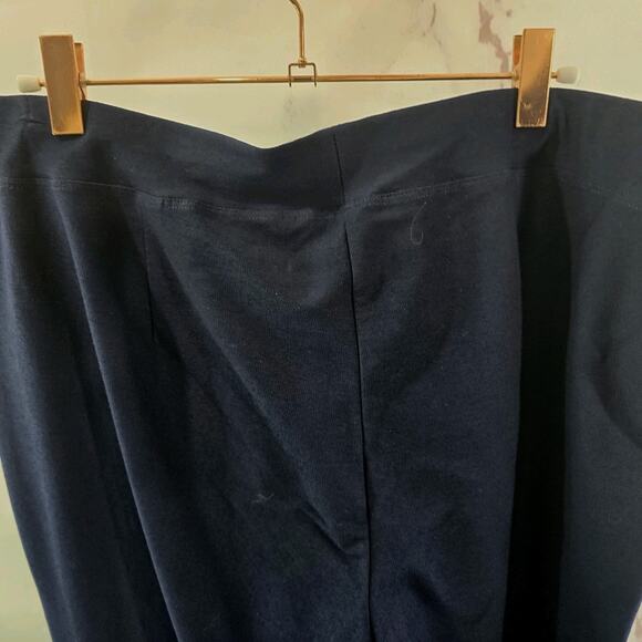 Eileen Fisher Pants Womens XL Navy Blue Stretch Pull On High Rise Crepe Viscose - Picture 6 of 12